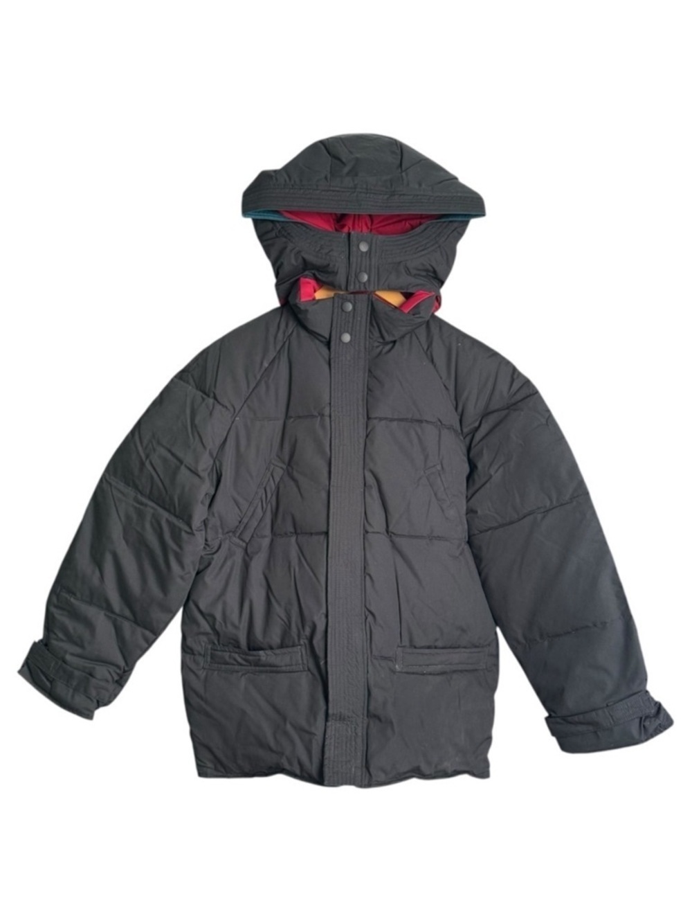 Expedition Gear by London Fog Puffer Winter Coat Boys Large 14/16 Black Vintage